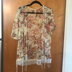 SOLD Large Floral Kimono